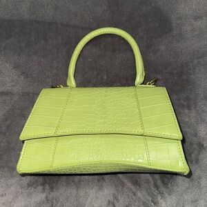 NWT Sage Green Faux Leather Crossbody Handbag